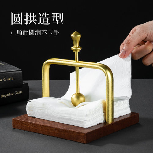 沙比利实木纸架西餐厅咖啡厅餐巾抽纸架酒店商用抽纸架民宿桌面纸