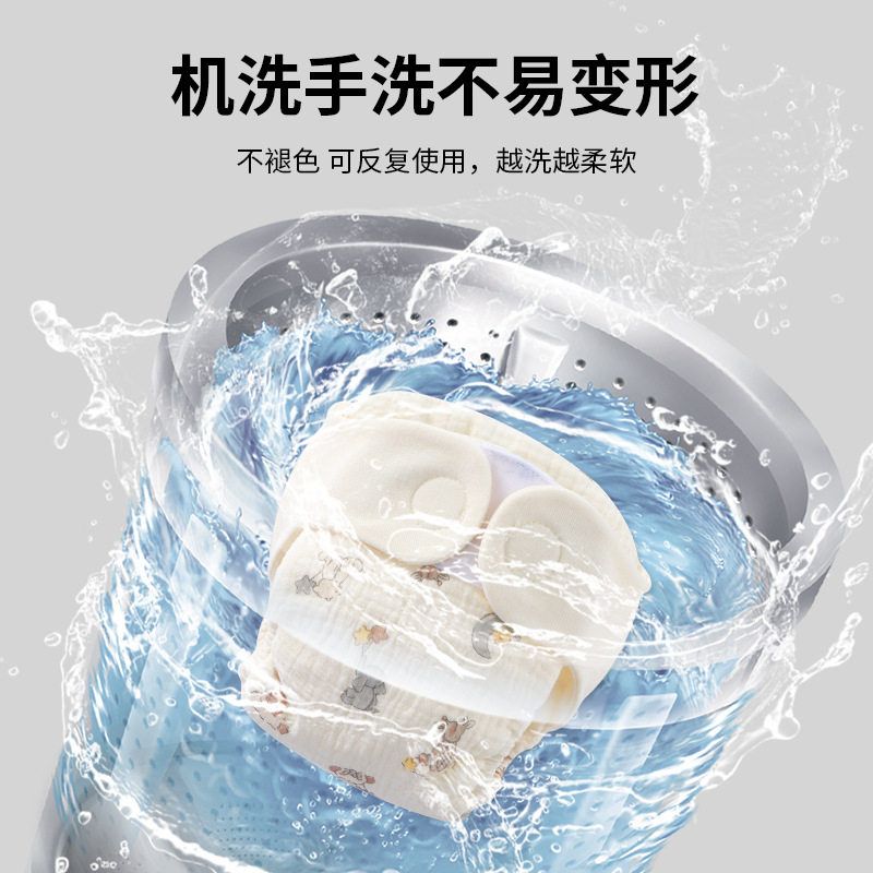 婴儿纱布尿布宝宝芥子布尿裤防水训练裤可洗纯棉新生儿垫巾尿不湿