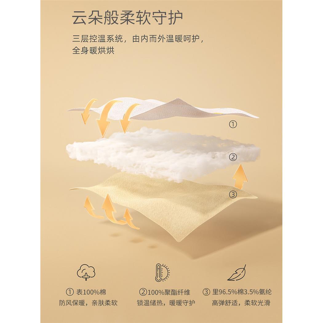 婴儿保暖连体衣宝宝夹棉