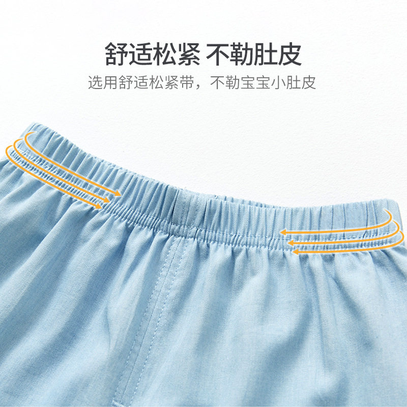 宝宝短裤夏季大屁屁裤子外穿幼儿灯笼牛仔儿童女婴儿pp裤男童夏装