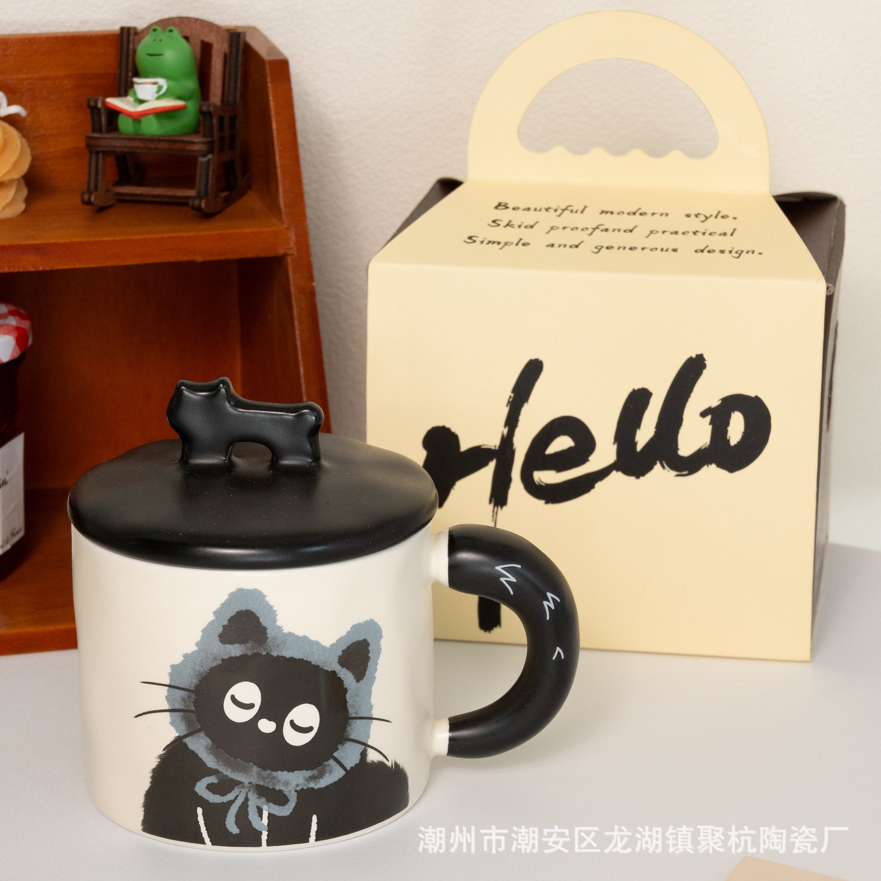 猫咪陶瓷马克杯高颜值礼