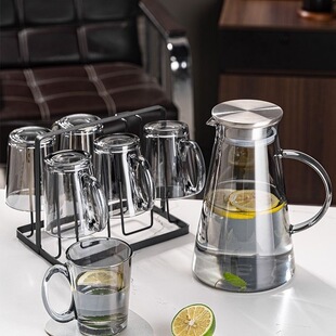 水杯家用水具一套玻璃水壶耐热ins风杯子套装欧式冷水壶冷泡礼盒