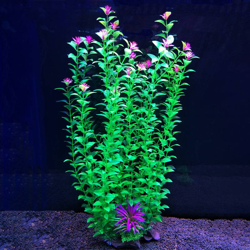 大鱼缸造景仿真水草水族箱塑料海草布景柔软假水草高长加密