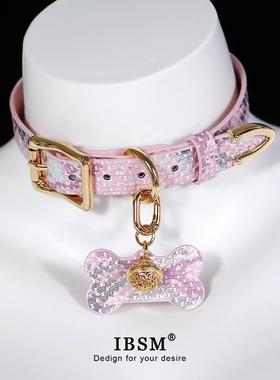 项圈女刻字定制皮革choker颈带铃铛骨头挂件朋克风原宿亚文化项链