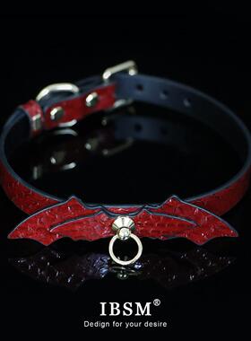 蛇皮项圈女定制刻字真皮chocker蛇鳞蛇纹颈炼puppy牵引绳