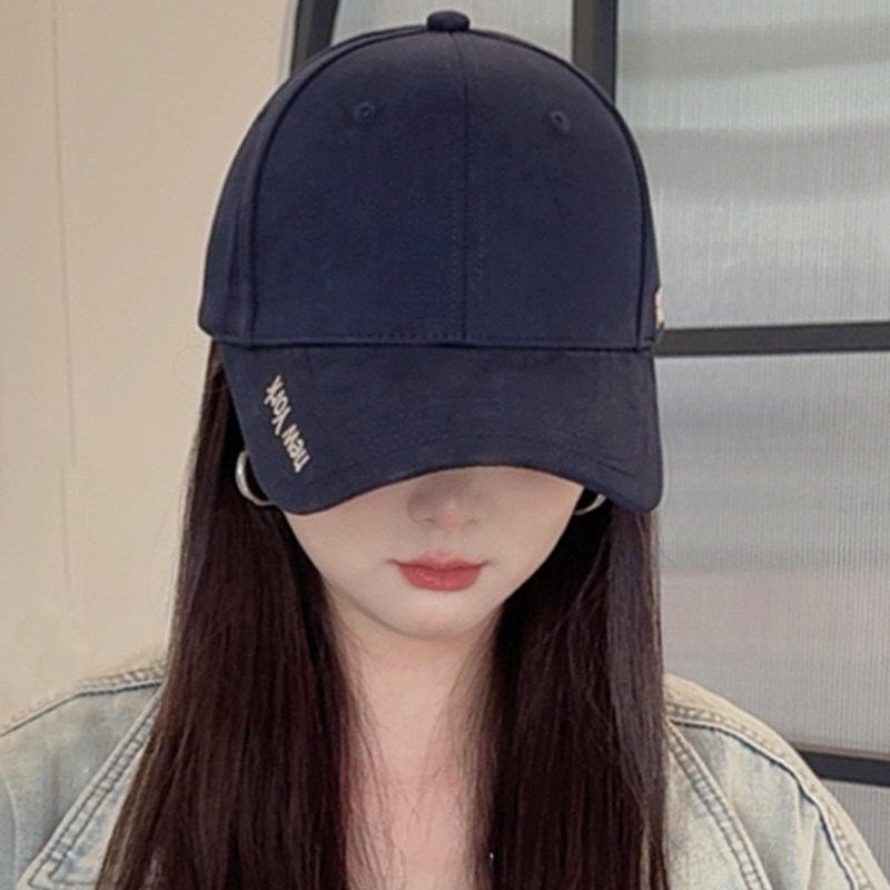 韩系加大加深大头围帽子女春季时尚百搭硬顶鸭舌帽显脸小棒球帽男