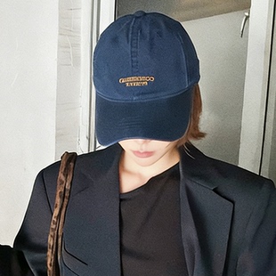 大头围帽子女韩版时尚简约字母刺绣鸭舌帽春季百搭显脸小棒球帽潮