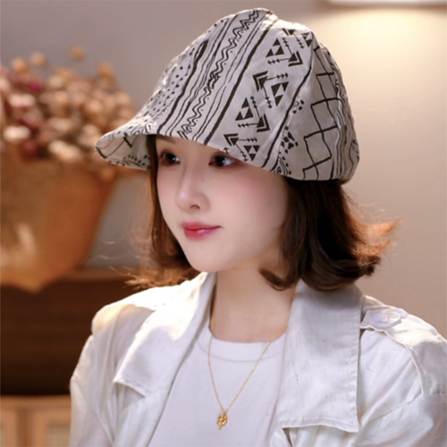日系复古女前进帽贝雷帽大头围