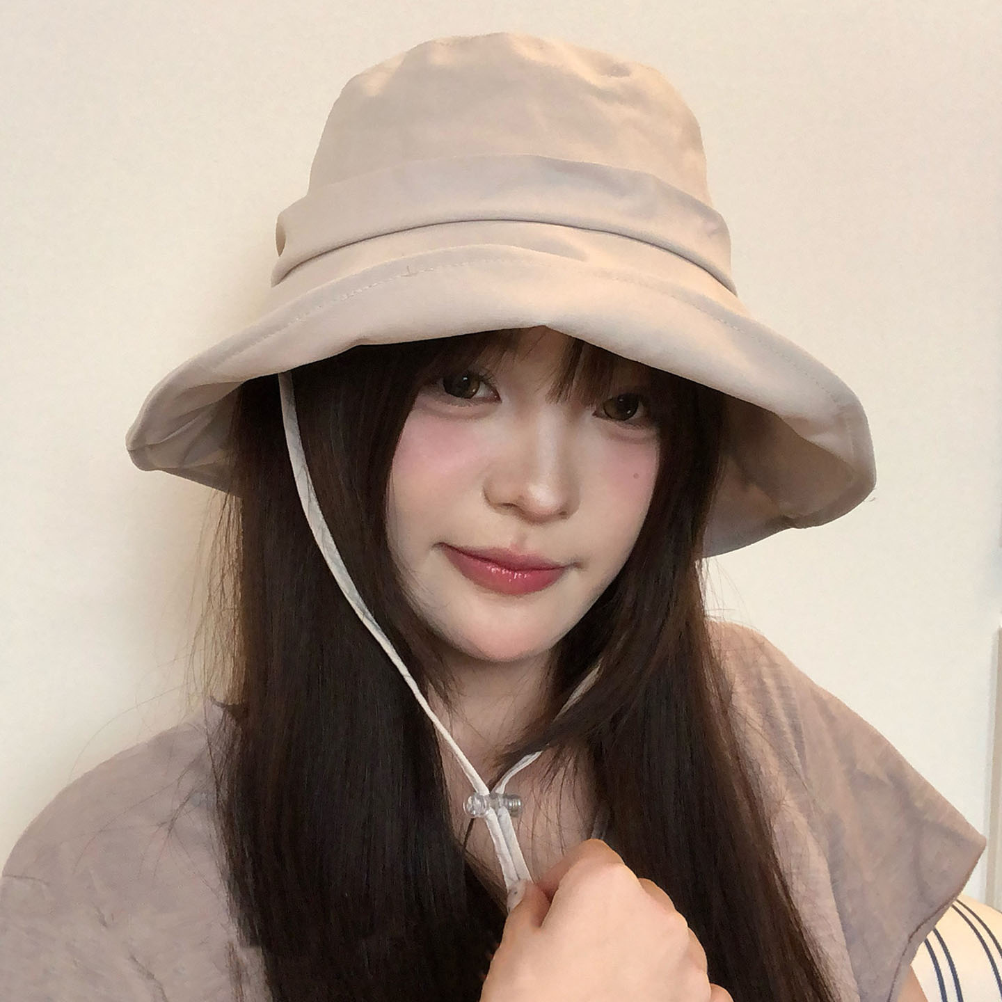 日系简约大檐防晒显脸小渔夫帽