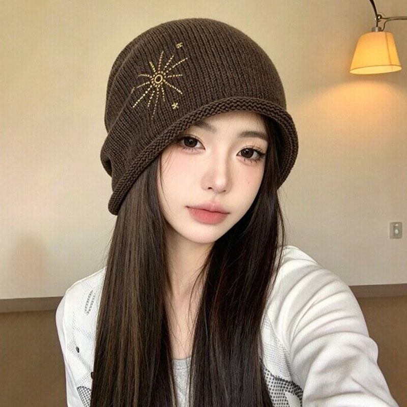 日系复古堆堆帽女款秋季保暖防风