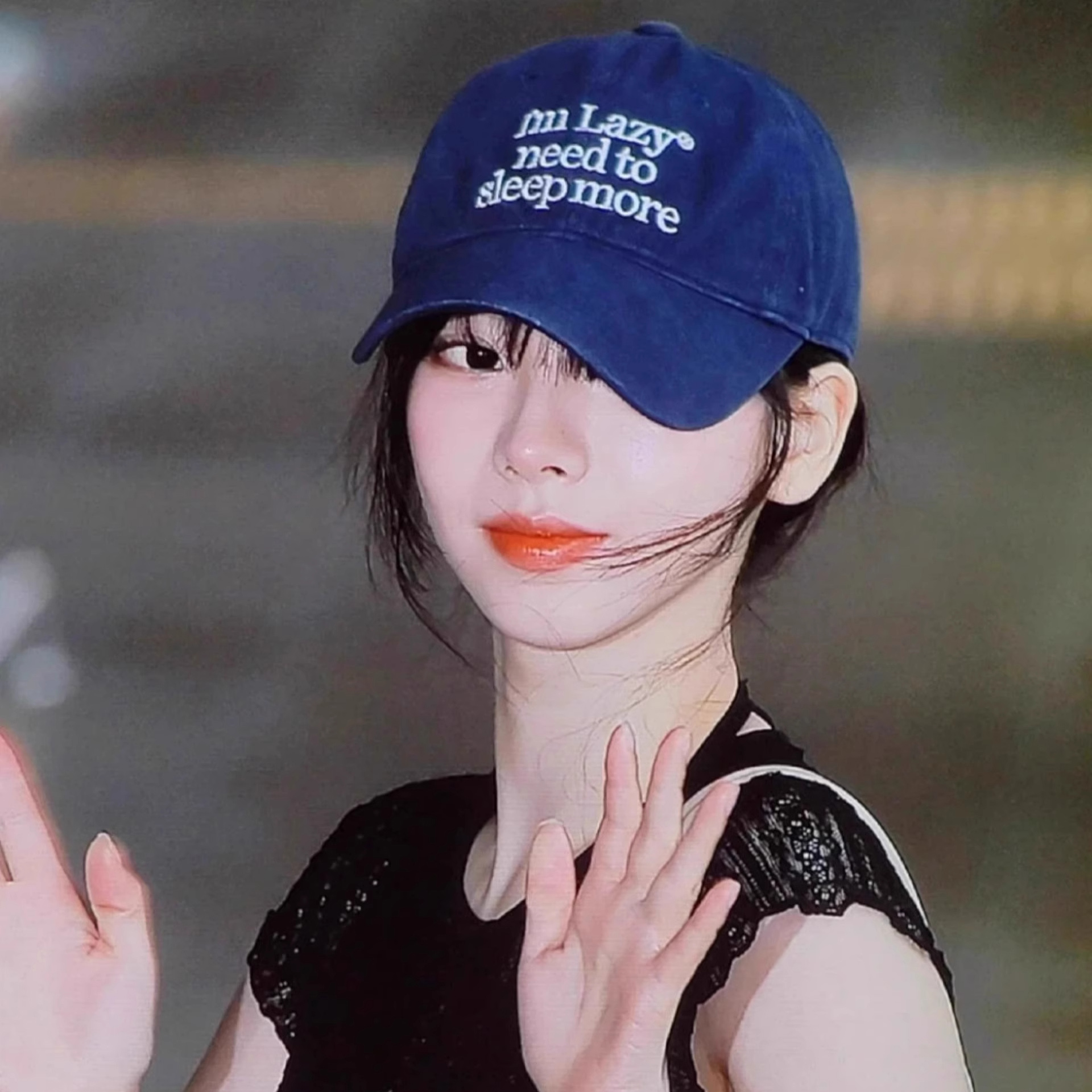 柳智敏迪丽乐巴同款字母鸭舌帽女