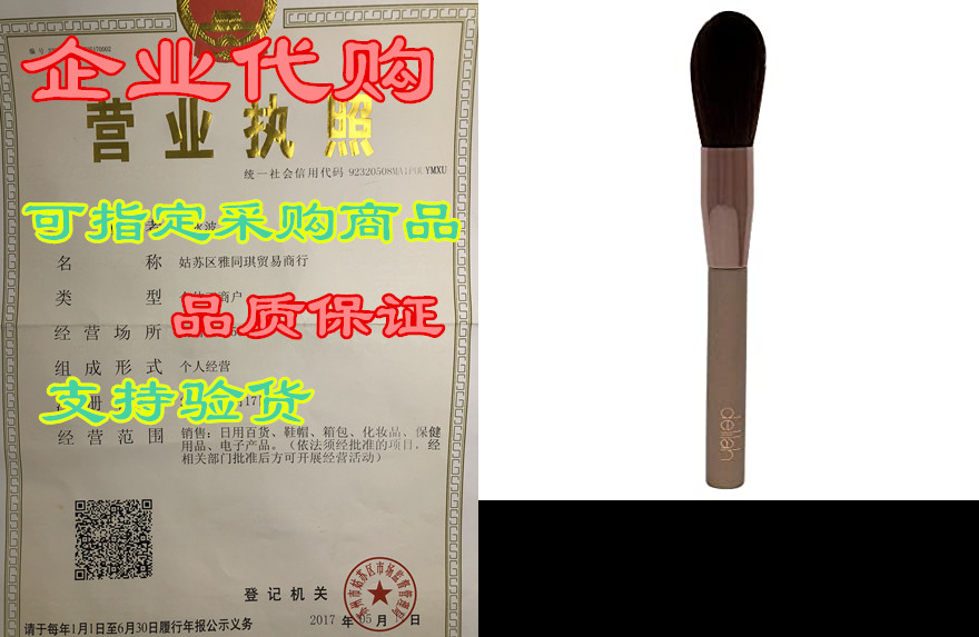 delilah blusher highlighter complexion brush, 1 count