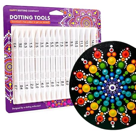 Dotting tools for painting mandalas - Happy Dotting Compa