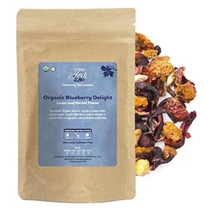 Delight Organic Blueberry Leaf Loose Tea Heavenly Leaves