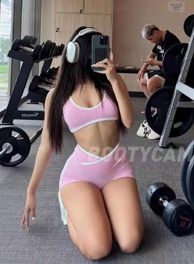 *csb 3色入~背心原biao~Serenity lsla Crop带胸垫黑白撞色背心