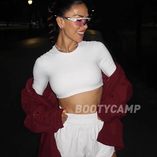 *csb长袖y标~带胸垫FreedomLunaPowerLongSleeveCrop裸感健身长袖