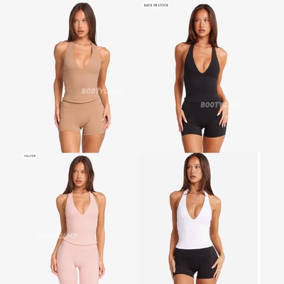 *csb挂脖背心4色~带胸垫