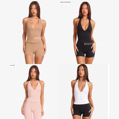 *csb挂脖背心4色~带胸垫