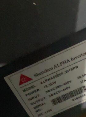 ALPHA6000F-3018PB 变频器 18.5KW 工业调速装置议价维修