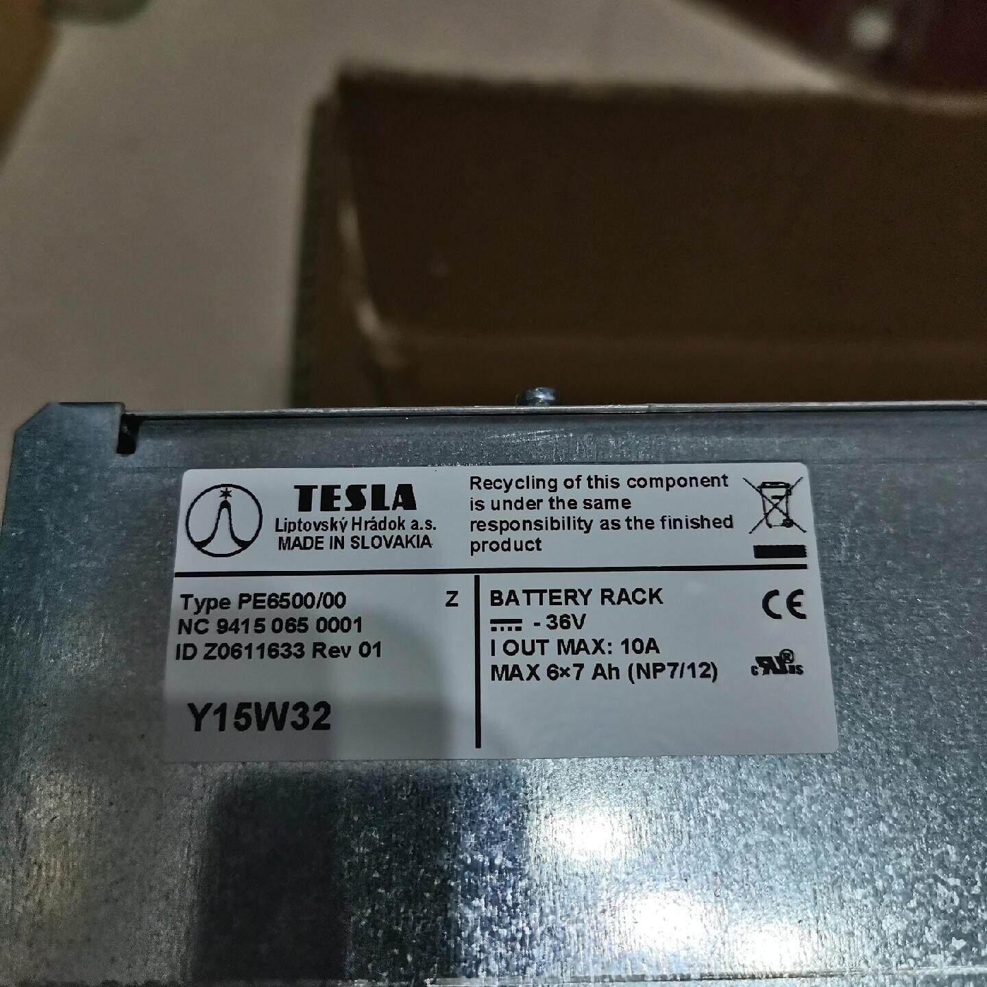 PE6500 电池架 TESLA 36V 10A 工控工业配件议价维修