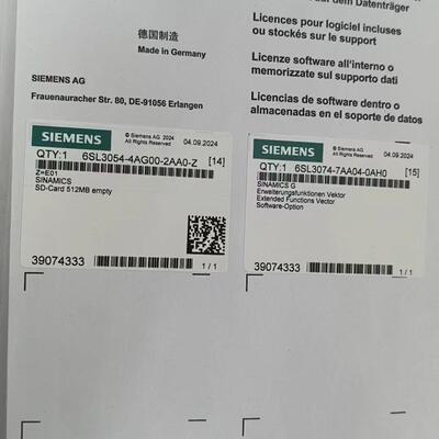 6SL3054-4AG00-2AA0 SINAMICS 512MB SD存储卡 工控配件议价维修