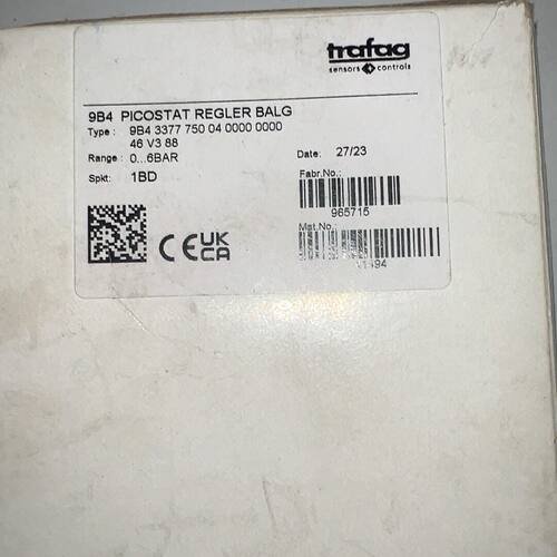 9B4 3377 750 04 0000 0000 Trafag Picostat压力控制器议价维修