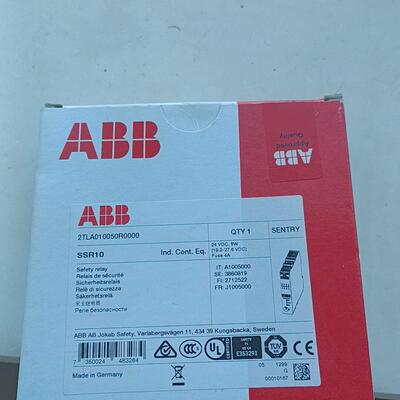 2TLA010050R0000 SSR10 安全继电器 24VDC ABB议价维修