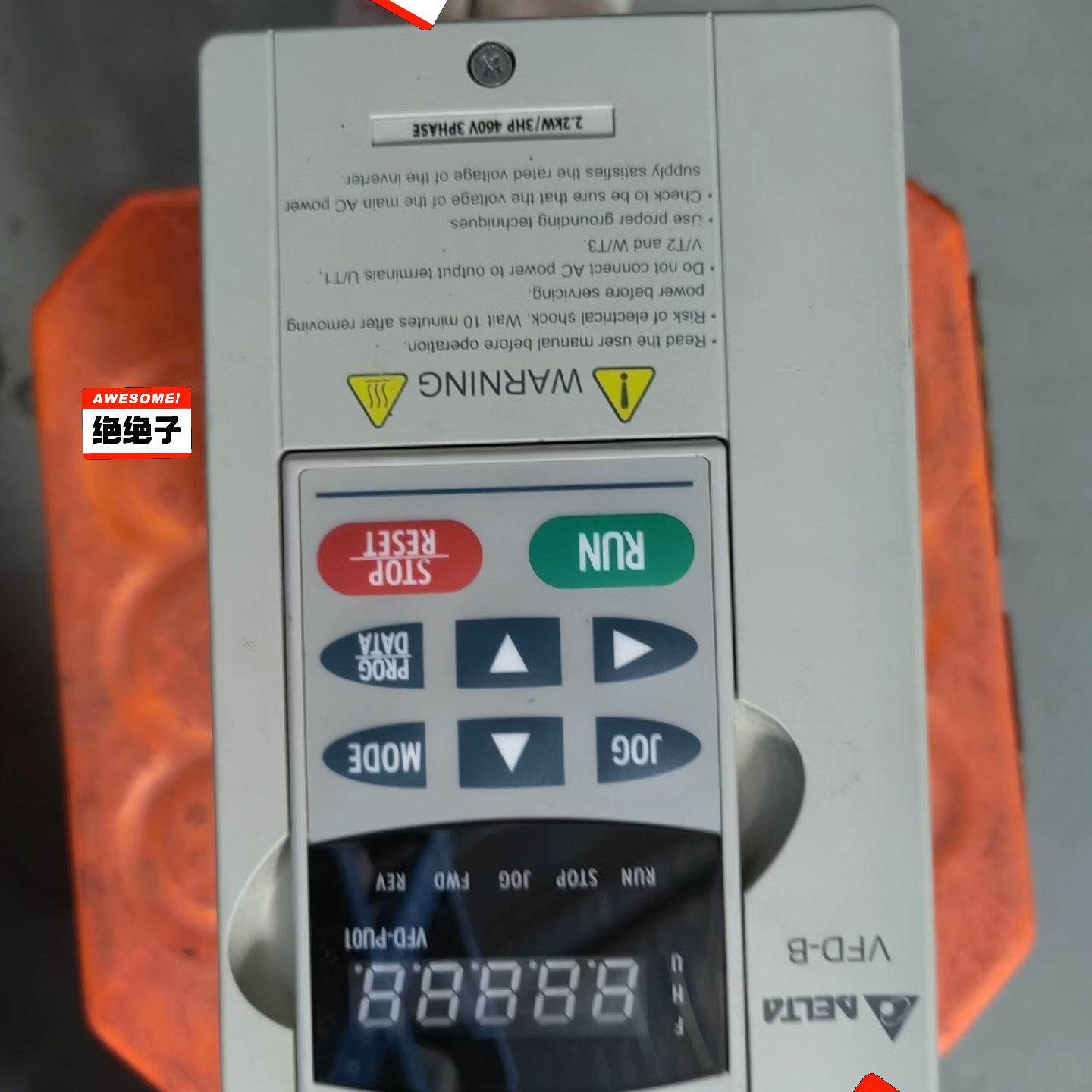 VFD022B43B 台达变频器 VFD-B系列 380V 2.2KW 质量保证议价维修