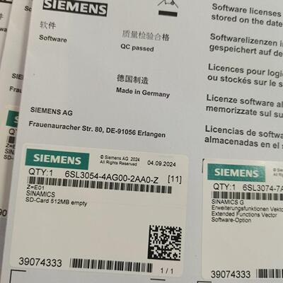 6SL3054-4AG00-2AA0 SD程序卡 512MB工控储存卡议价维修