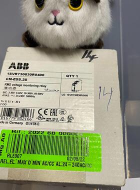 1SVR730830R0400 CM-ESS.2S ABB过电压监控继电器议价维修