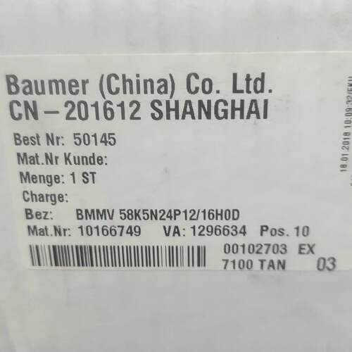 BMMV 58K5N24P12/16H0D 编码器 Baumer工控配件议价维修
