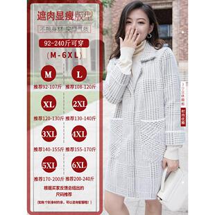 MONLOUVE胖mm秋冬特大码水貂绒毛衣外套女中长款200斤胖妹妹加厚