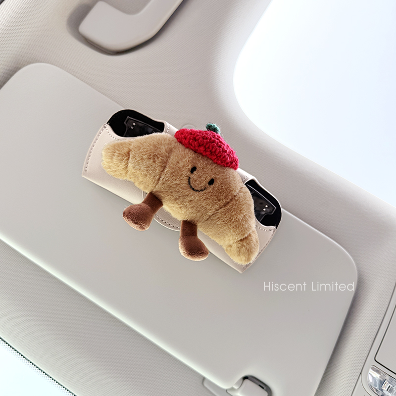 车载眼镜夹汽车用遮阳板收纳可爱车内墨镜盒车上挂眼镜放置架磁吸