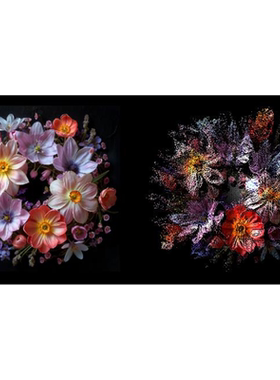 A01Touchdesigner源文件图片转粒子特效点云粒子摄像头键盘交互