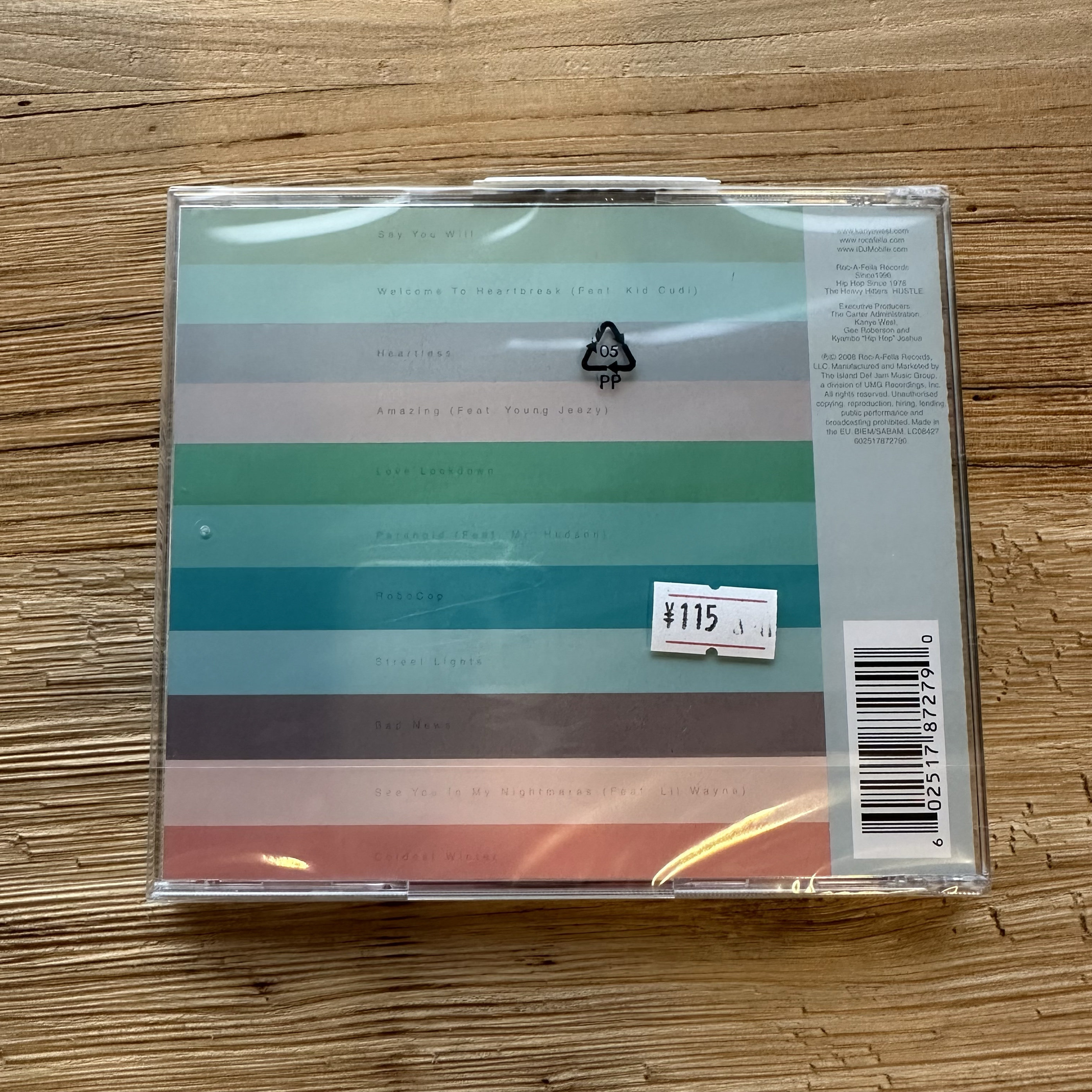 Kanye West 808s & Heartbreak CD Brand New Unopened - Taobao product photo 2