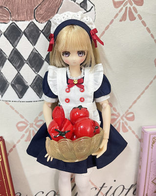 Azone blythe ob24光魇双生 短款俏皮撞色女仆装