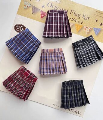 Azone blythe ob24 暗色系英格兰格子短裙学院服