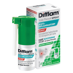 澳洲difflam咽喉喷雾咽喉肿痛喉咙发炎咽炎扁桃体发炎抗菌喷雾剂