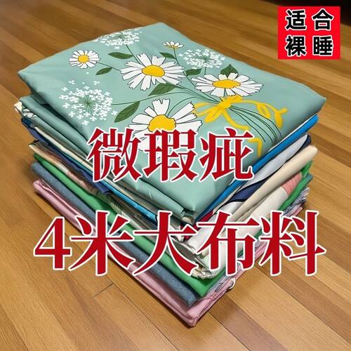 清仓长4米宽2.3米大布料可做房间窗帘工地宿舍床上防尘防污大布料