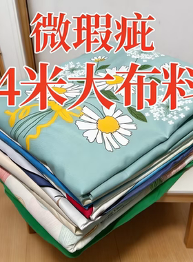 清仓长4米宽2.3米大布料可做房间窗帘工地宿舍床上防尘阳台遮阳