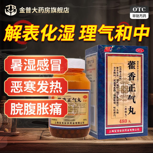 【上龙】藿香正气丸(浓缩丸)480丸*1瓶/盒