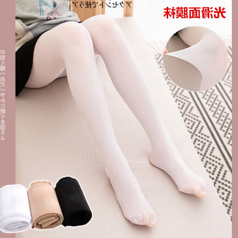 童装新款儿童春秋季薄款冰丝面膜袜打底连裤袜女童肉色丝袜连袜裤