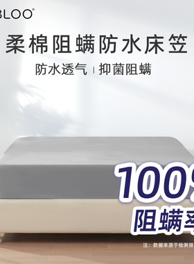 IMBLOO防水阻螨防螨床笠罩单件隔尿席梦思床垫保护罩床套A类夏季