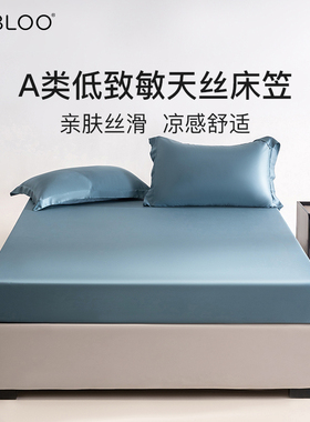 IMBLOO兰精天丝床笠罩单件夏季冰丝凉感席梦思床垫保护罩床套A类
