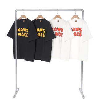 Human Made × Kaws 基础字母限定联名款男女情侣宽松日系T恤短袖