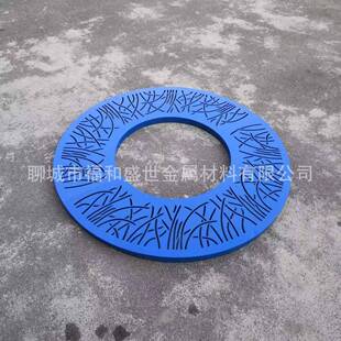 宝石蓝20不锈钢树池篦子公园不锈钢护树板园林绿化铸铁树池盖板