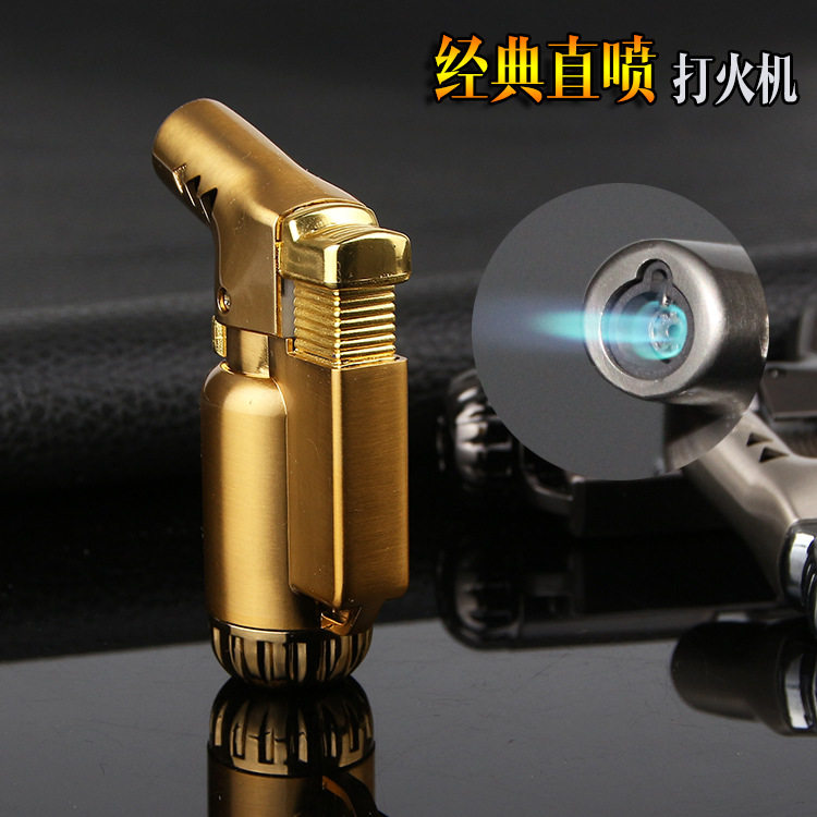 bk-805-1全金属弯头直冲防风打火机电镀定火小喷枪防风定火图片