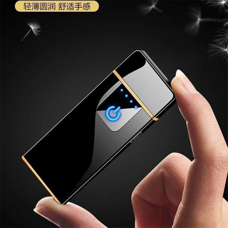 USB充电打火机十二生肖刻字红色喜庆无声点烟器创意防风生日礼物
