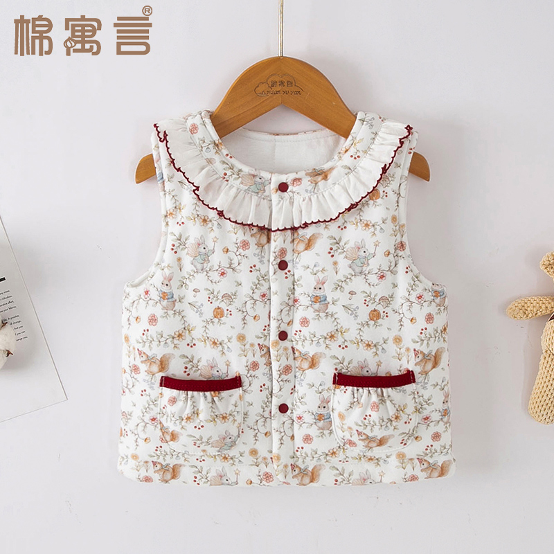 女宝宝马甲外穿洋气保暖