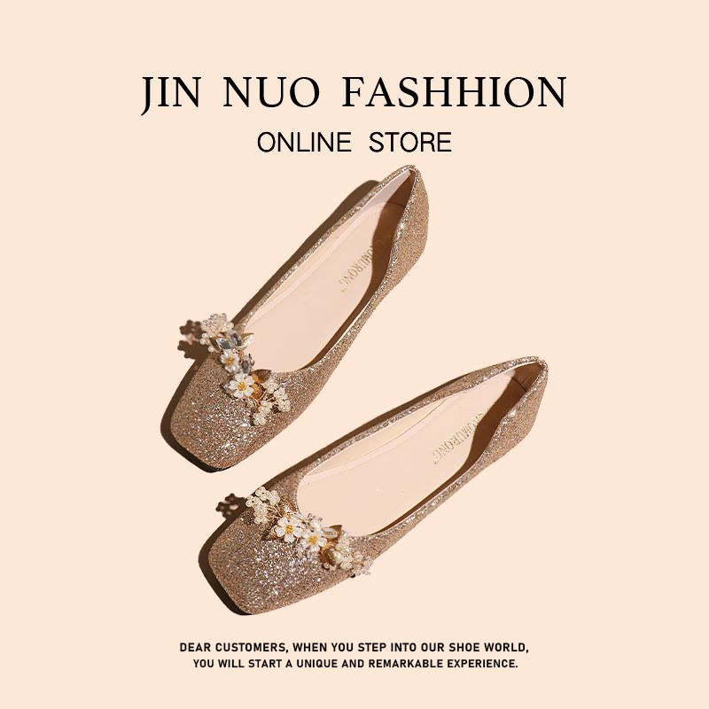 水晶鞋婚鞋新娘鞋禾秀婚纱两穿女2024年新款伴娘鞋法式方扣高跟鞋,女鞋,婚鞋,淘宝优惠券,粉丝福利购,淘宝优惠卷